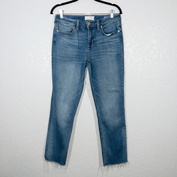 Dear John‎ Blue Blaire Raw Hem Straight Leg Jeans Size 28 - Picture 1 of 8